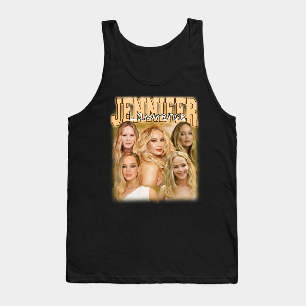 RETRO VINTAGE JENNIFER LAWRENCE BOOTLEG STYLE Tank Top by Archer Expressionism Style